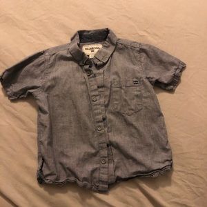 Grey Short sleeve button down